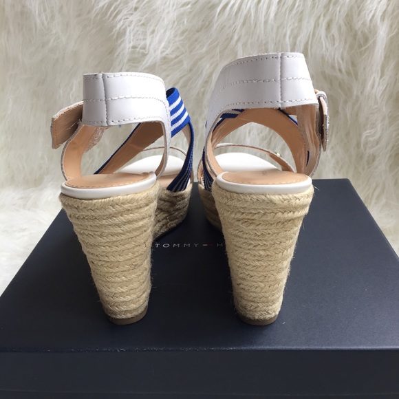 NWB Tommy Hilfiger Ignacia wedge sandals blue - Picture 6 of 8
